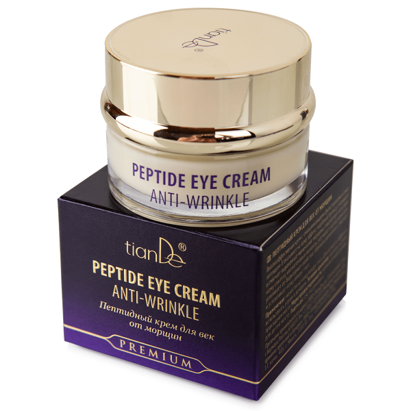 Пептиден крем за околу очи против брчки