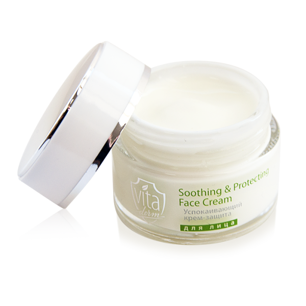 Смирувачки и заштитен крем за лице - Вита Дерм